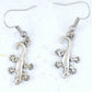 Short earrings with small pewter lizards, stainless steel hooks