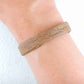 Simple 10 mm flat cork bracelet with magnetic stainless steel clasp in 3 colours (gray, brown, black)