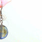 Boucles d'oreilles courtes lunes en verre de Murano sur feuille d'or, disponibles en 3 couleurs (clair, bleu, kaki), crochets à levier acier inoxydable doré