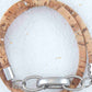 Bracelet 2 tours de liège rond 6mm avec fermoir ovale acier inoxydable en 4 motifs (léopard, fleuri vif, fleuri doux, naturel moucheté argent)